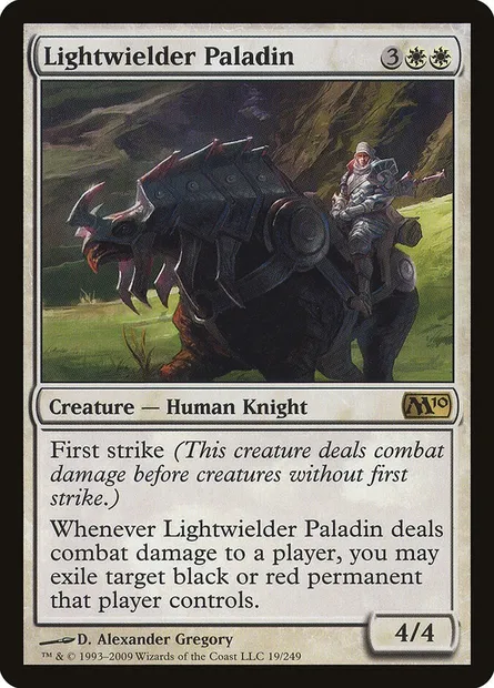 Lightwielder Paladin, Magic card M10 19 — Magic 2010 set