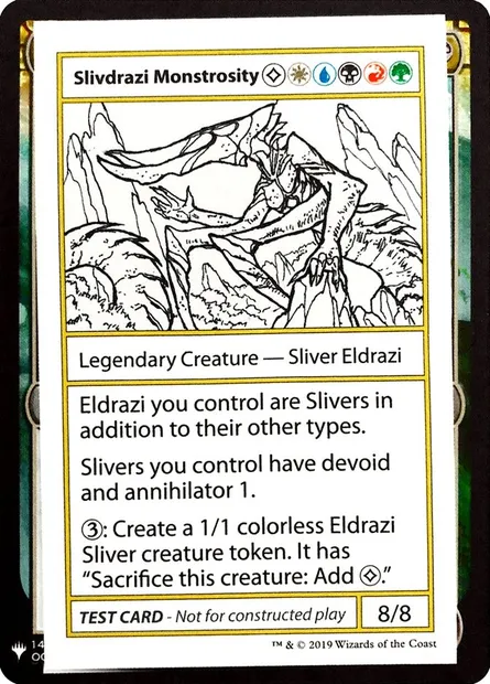 Slivdrazi Monstrosity, Magic card CMB1 102 — Mystery Booster Playtest Cards 2019 set
