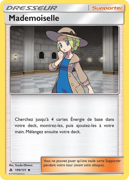 Mademoiselle, carte Pokémon FLI 109 — extension Lumière Interdite