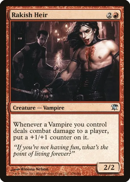 Rakish Heir, Magic card ISD 158 — Innistrad set
