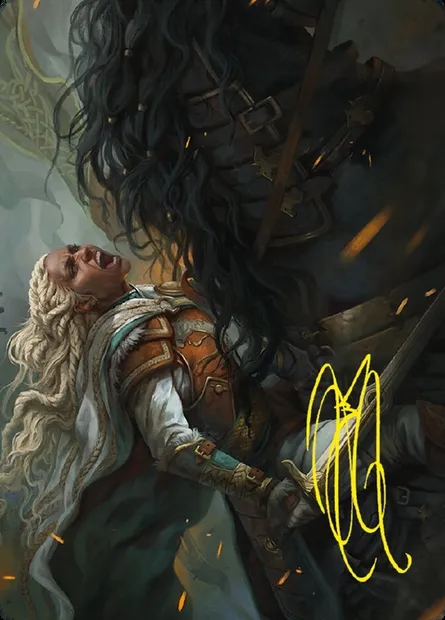 Éowyn, Fearless Knight // Éowyn, Fearless Knight, Magic card ALTR 15 — Tales of Middle-earth Art Series set