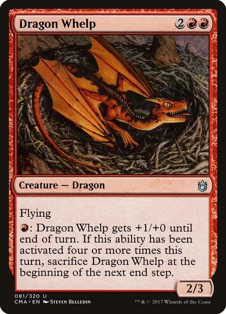 Dragonnet, carte Magic CMA 81 — extension Commander Anthology