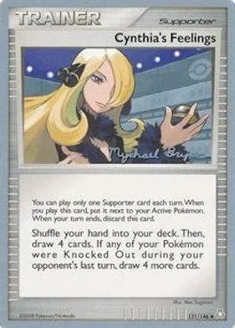Les sentiments de Cynthia, carte Pokémon WCD10 131-2 — extension World Championship Decks 2010