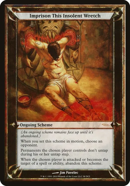 Imprison This Insolent Wretch, Magic card DCI 58 — DCI Promos set