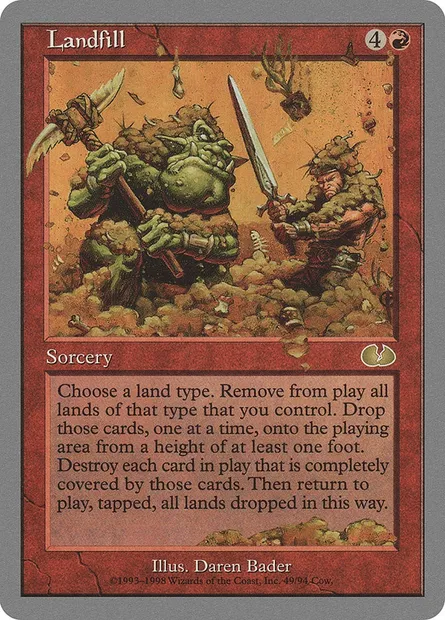 Landfill, Magic card UGL 49 — Unglued set