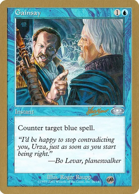 Contradiction, carte Magic WC02 shh26sb — extension World Championship Decks 2002