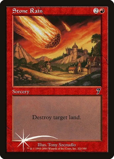 Stone Rain, Magic card 7ED 221★ — Seventh Edition set