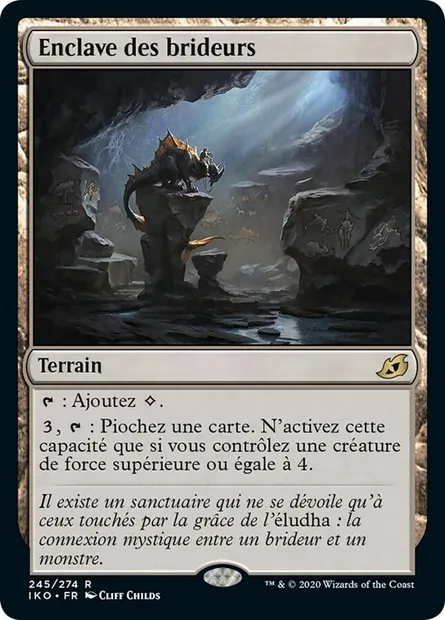 Enclave des brideurs, carte Magic IKO 245 — extension Ikoria: Lair of Behemoths