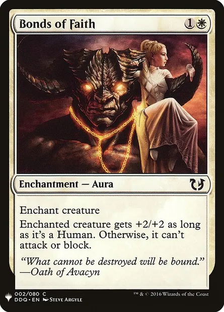 Liens de foi, carte Magic PLST DDQ-2 — extension The List