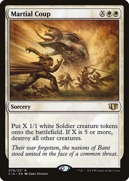 Martial Coup, Magic card C14 78 — Commander 2014 set