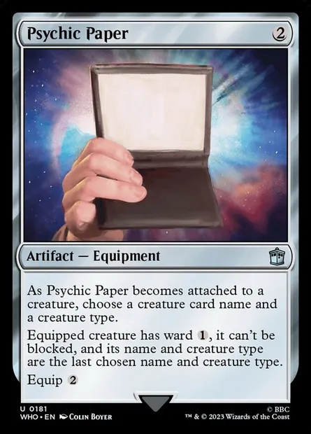 Psychic Paper, Magic card WHO 181 — Doctor Who set