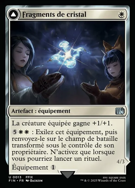 Crystal Fragments // Summon: Alexander, carte Magic FIN 13 — extension Final Fantasy