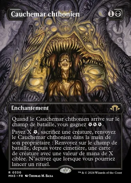 Cauchemar chthonien, carte Magic MH3 330 — extension Modern Horizons 3