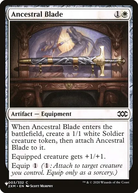 Ancestral Blade, Magic card PLST 2XM-3 — The List set