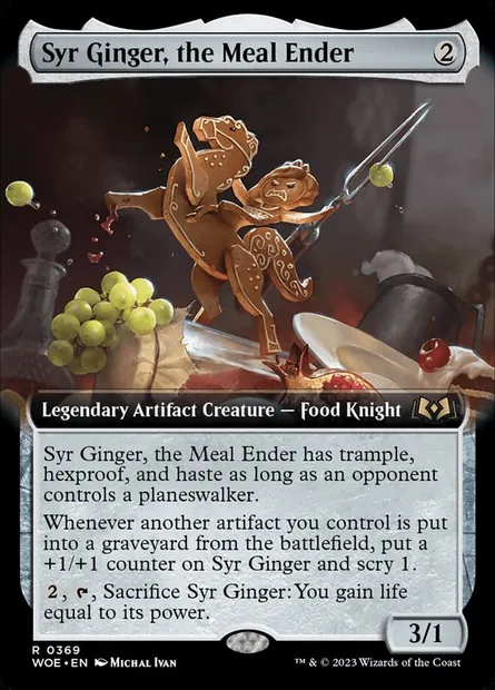 Syr Ginger, the Meal Ender, Magic card WOE 369 — Wilds of Eldraine set
