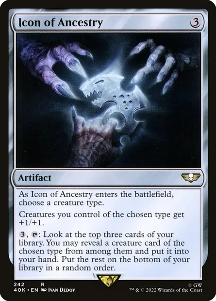 Icon of Ancestry, Magic card 40K 242 — Warhammer 40,000 Commander set