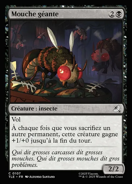 Mouche géante, carte Magic TLE 107 — extension Avatar: The Last Airbender Eternal