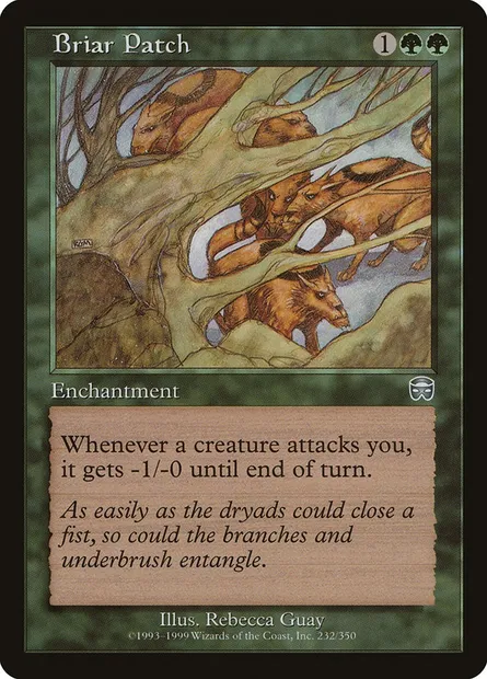 Parcelle de ronces, carte Magic MMQ 232 — extension Masques de Mercadia