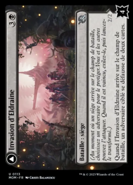Invasion d'Eldraine // Faeries piquantes, carte Magic MOM 113 — extension L'invasion des machines