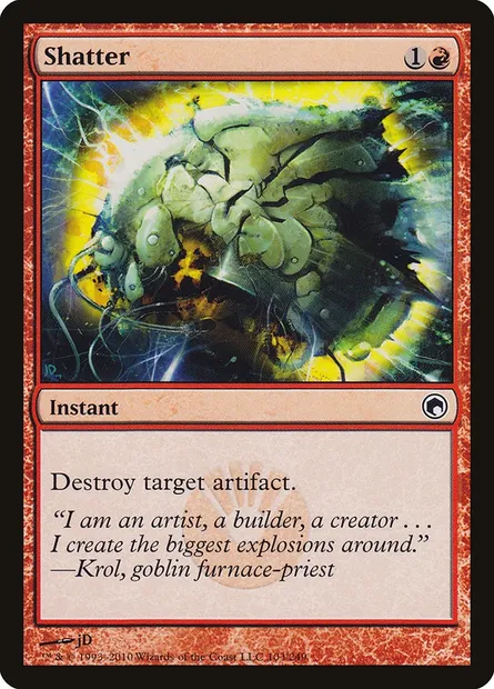 Shatter, Magic card SOM 103 — Scars of Mirrodin set