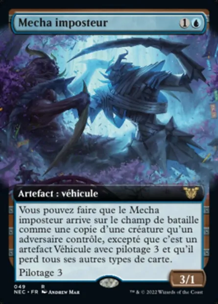 Mecha imposteur, carte Magic NEC 49 — extension Neon Dynasty Commander
