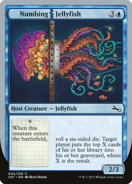 Numbing Jellyfish, carte Magic UST 42 — extension Unstable