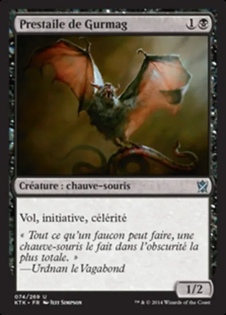 Prestaile de Gurmag, carte Magic KTK 74 — extension Les Khans de Tarkir