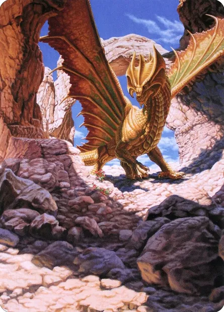 Ancient Brass Dragon // Ancient Brass Dragon, Magic card ACLB 2 — Battle for Baldur's Gate Art Series set