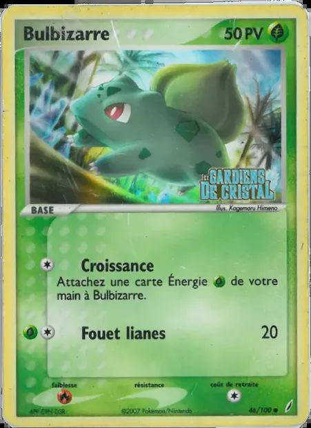 Bulbizarre, carte Pokémon CG 46 — extension EX Gardiens de Cristal