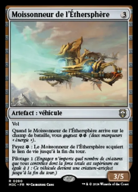 Moissonneur de l'Éthersphère, carte Magic M3C 280 — extension Modern Horizons 3 Commander