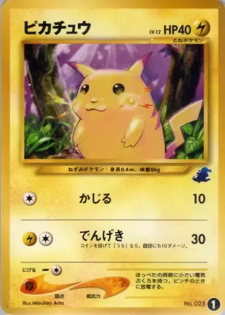 Pikachu Lv.12, Pokémon card IPTOT ct260761 — Intro Pack Neo Totodile set
