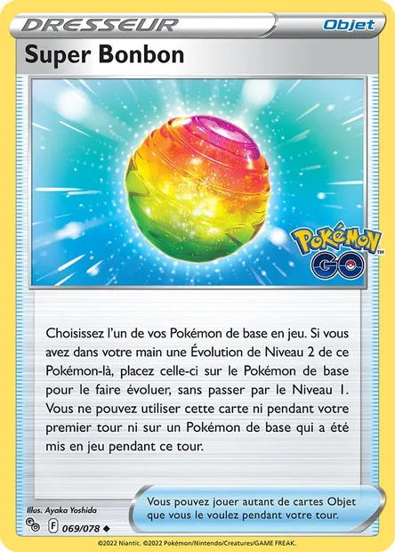 Super Bonbon, carte Pokémon PGO 069 — extension Pokémon GO