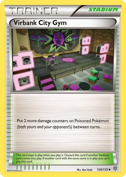 Virbank City Gym, Pokémon card PLS 126 — Plasma Storm set