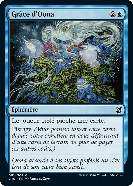 Grâce d'Oona, carte Magic C19 91 — extension Commander 2019