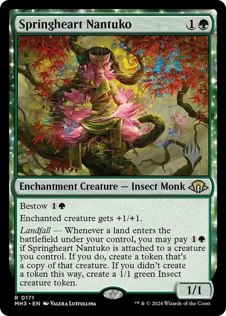 Springheart Nantuko, Magic card PMH3 171p — Modern Horizons 3 Promos set