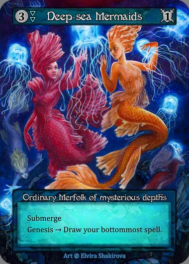 Deep-Sea Mermaids, Sorcery card BET 052 — Beta set