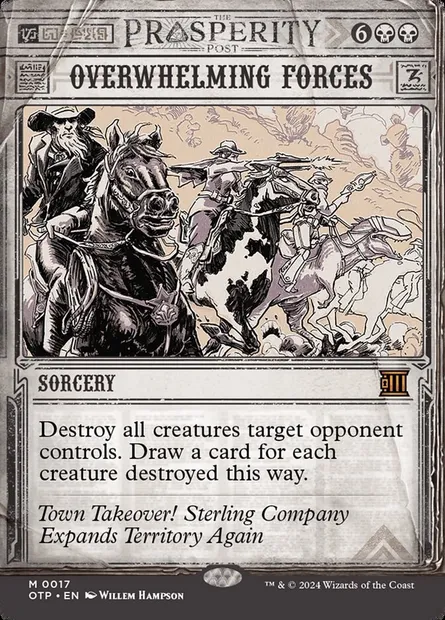 Overwhelming Forces, Magic card OTP 17 — Breaking News set