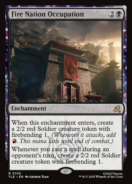 Fire Nation Occupation, Magic card TLE 105 — Avatar: The Last Airbender Eternal set