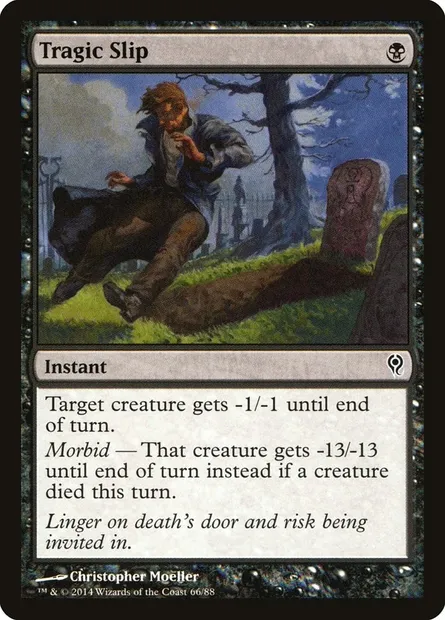 Fatale glissade, carte Magic DDM 66 — extension Duel Decks: Jace vs. Vraska