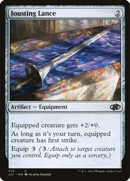 Jousting Lance, Magic card J22 779 — Jumpstart 2022 set
