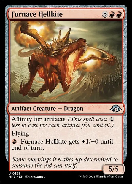 Furnace Hellkite, Magic card MH3 121 — Modern Horizons 3 set