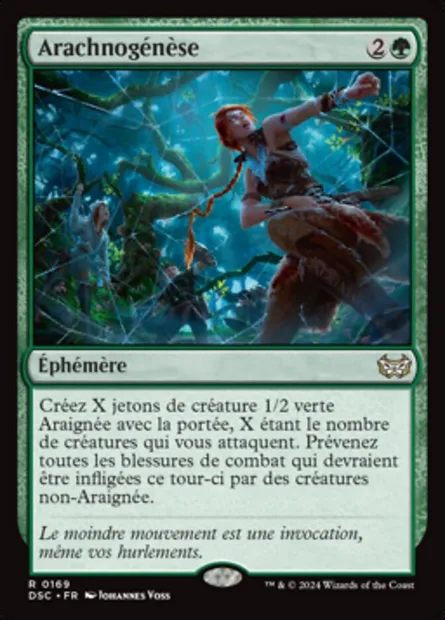 Arachnogénèse, carte Magic DSC 169 — extension Duskmourn: House of Horror Commander
