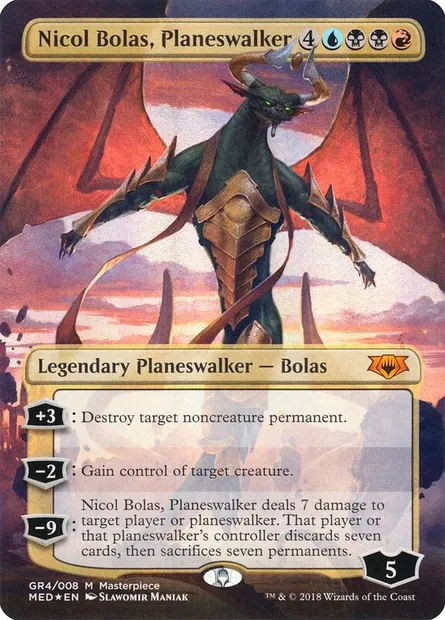 Nicol Bolas, planeswalker, carte Magic MED GR4 — extension Mythic Edition