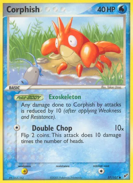 Corphish, Pokémon card DX 57 — Deoxys set