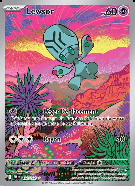 Lewsor, carte Pokémon BLK 120 — extension Foudre Noire