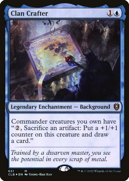 Clan Crafter, Magic card CLB 651 — Commander Legends: Battle for Baldur's Gate set