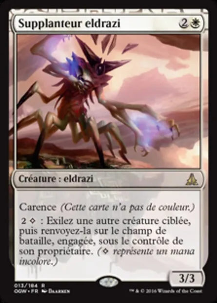 Supplanteur eldrazi, carte Magic OGW 13 — extension Le serment des Sentinelles