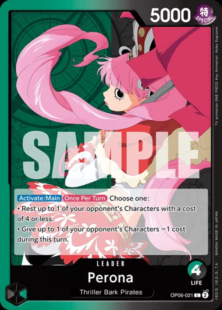 Perona, carte One Piece OP06-021 — extension ONE PIECE CARD THE BEST