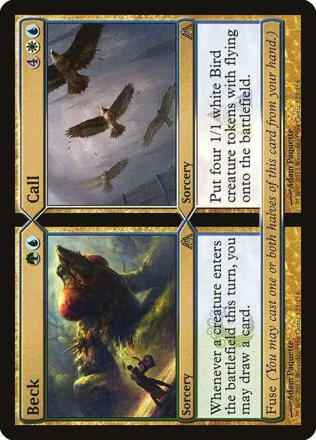 Beck // Call, carte Magic DGM 123 — extension Le labyrinthe du dragon