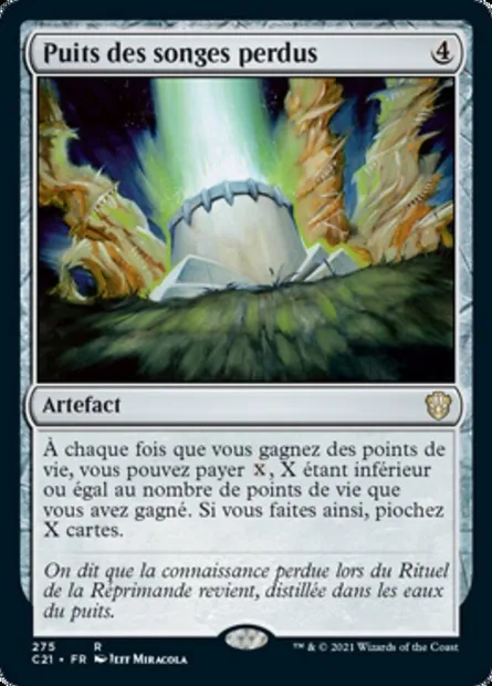 Puits des songes perdus, carte Magic C21 275 — extension Commander 2021